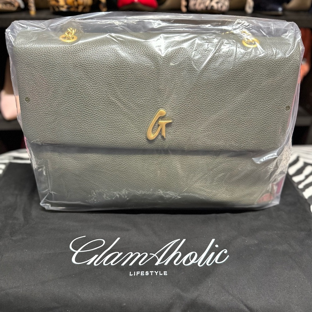 Glamaholic Large Flap Bag Olive